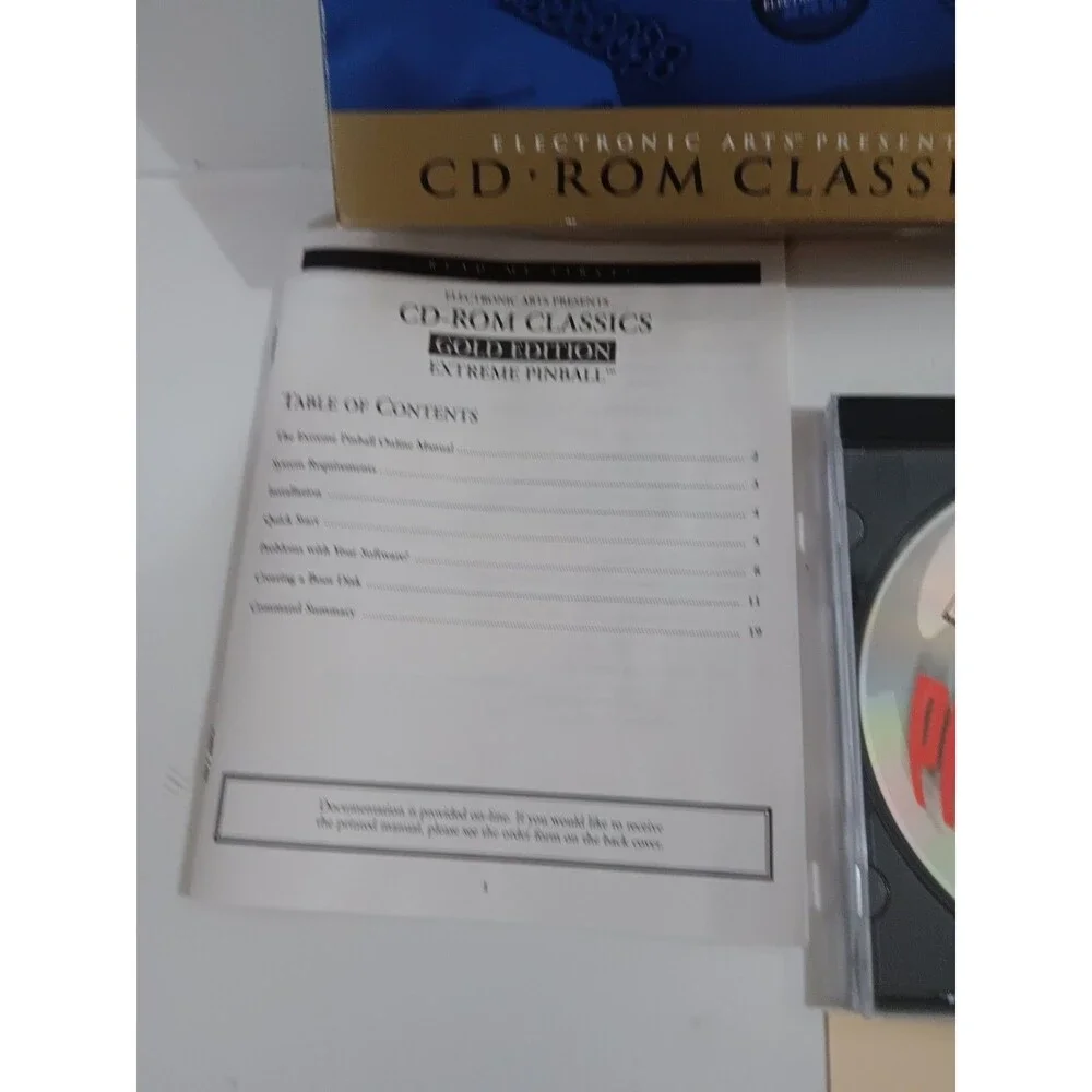 Extreme Pinball CD Rom Classics 1997 EUC